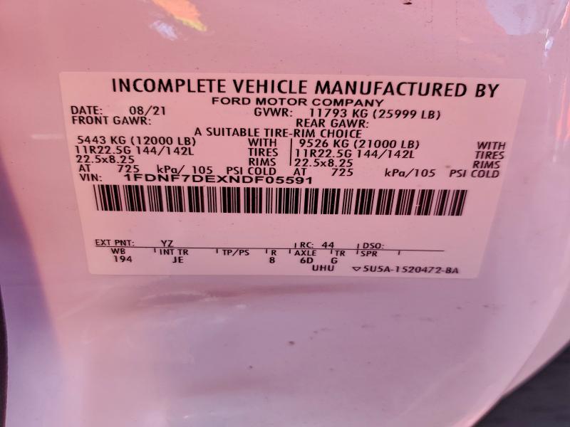 2022 FORD F750 SUPER #3311724262