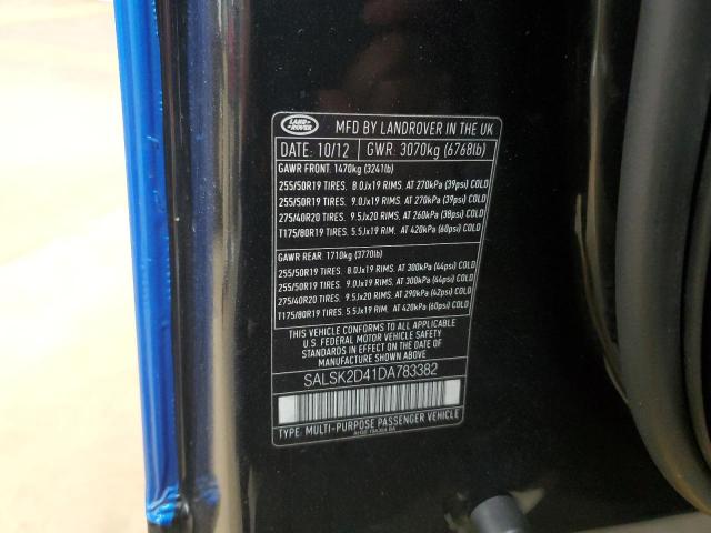 2013 LAND ROVER RANGE ROVE #3304780903