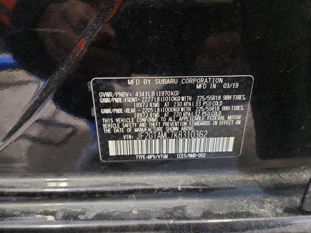 2019 SUBARU CROSSTREK - JF2GTAMC7K8310362