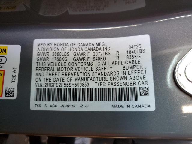 2025 HONDA CIVIC SPOR #3297888802