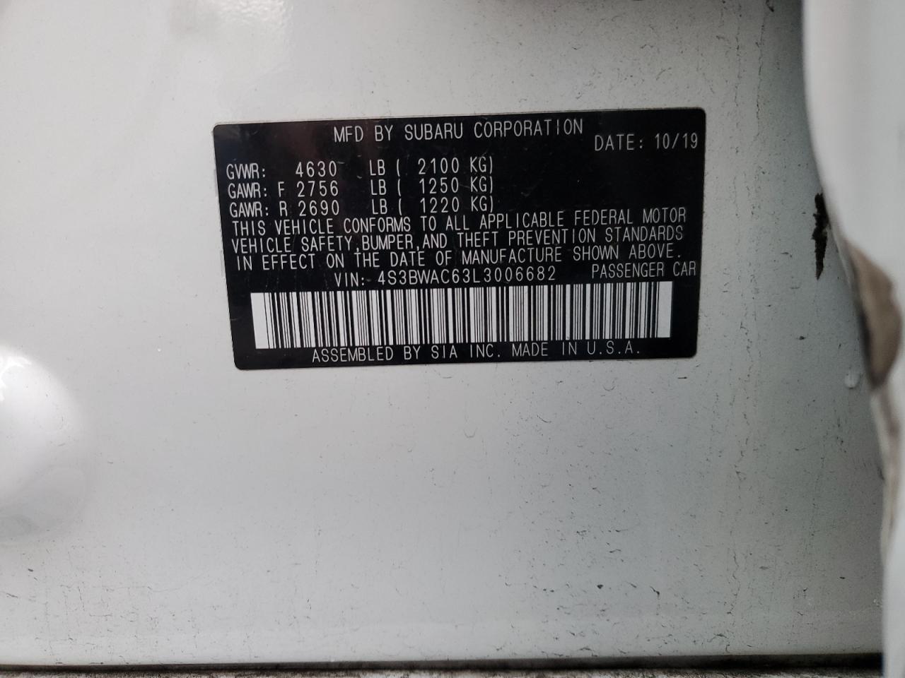 SUBARU LEGACY PREMIUM