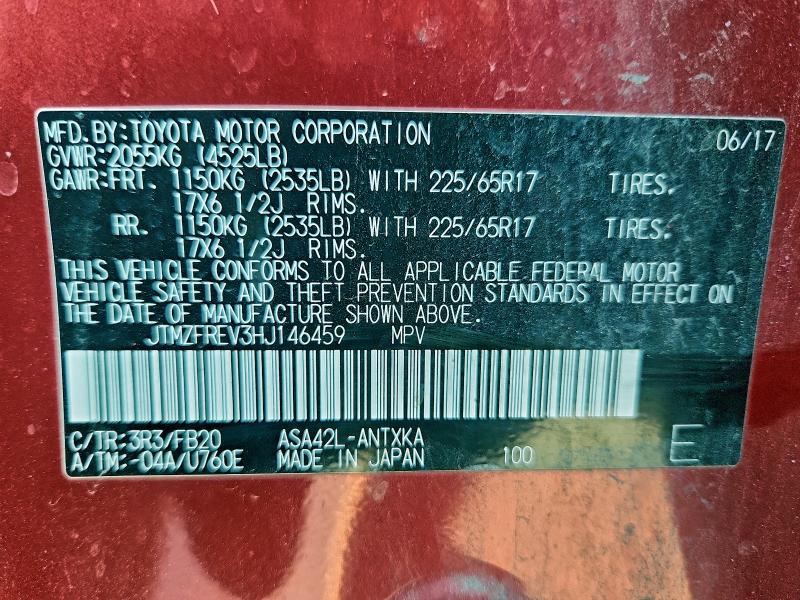 2017 TOYOTA RAV4 LE #3301882436