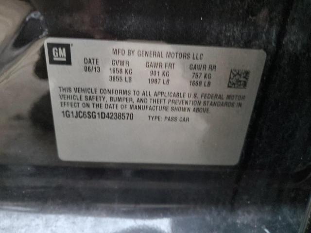 2013 CHEVROLET SONIC LT #3296308486