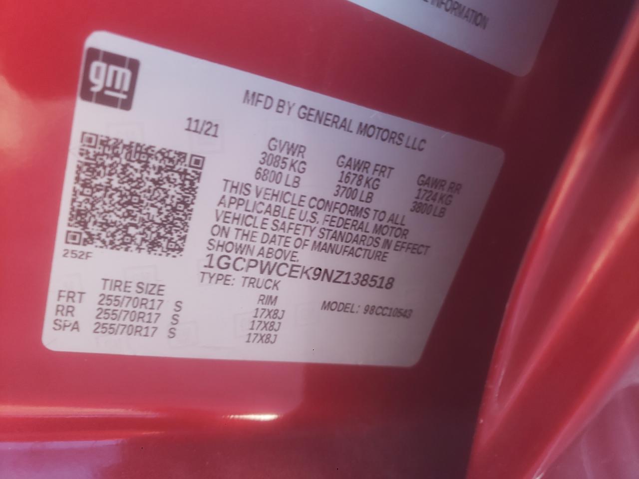 Lot #3302831931 2022 CHEVROLET SILVERADO