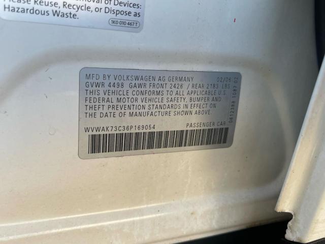 2006 VOLKSWAGEN PASSAT 2.0 #3280276964