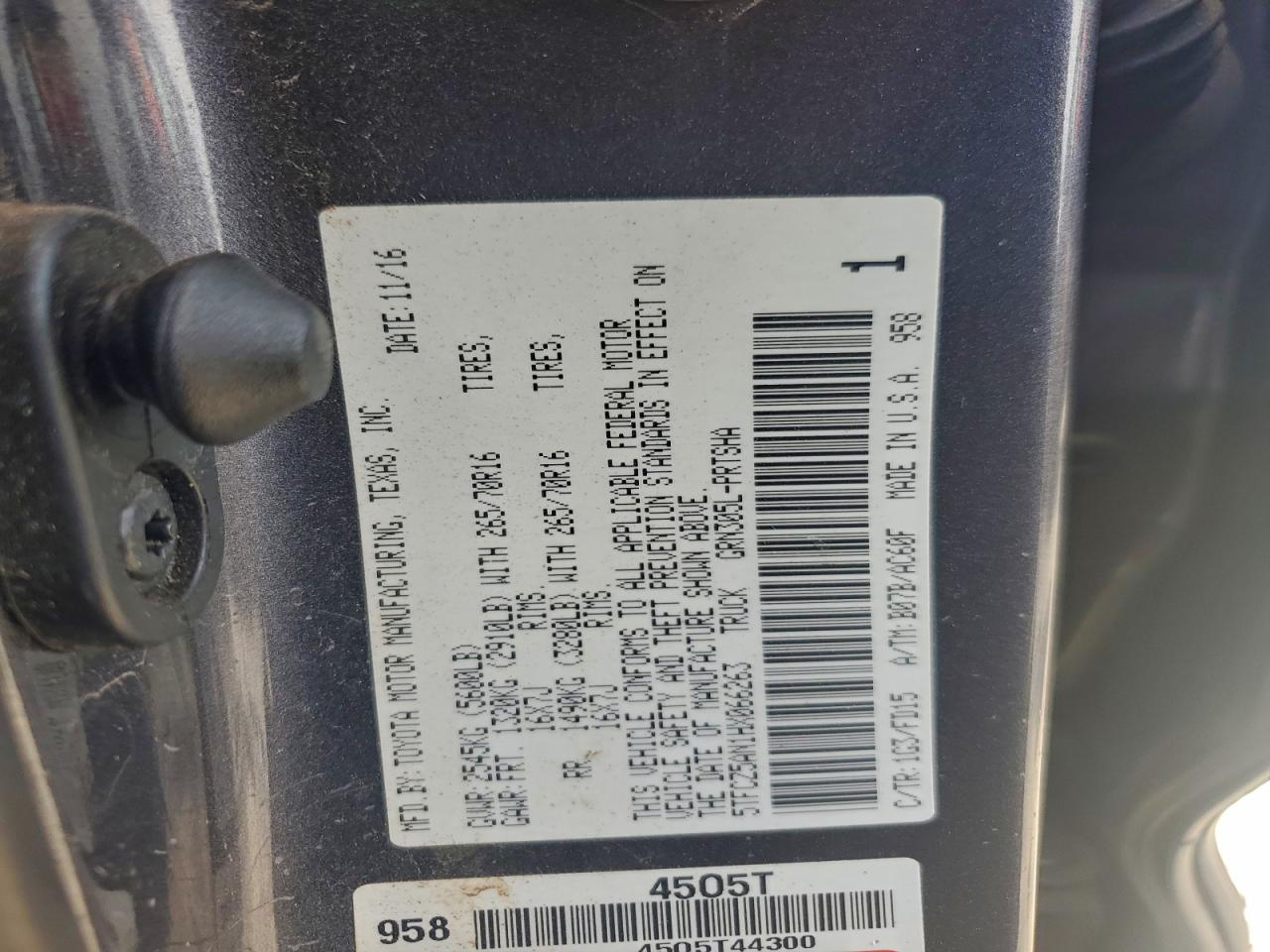 TOYOTA TACOMA DOUBLE CAB