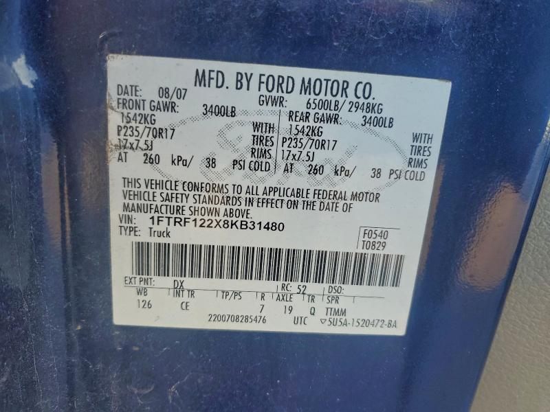 2008 FORD F150 #3296884820