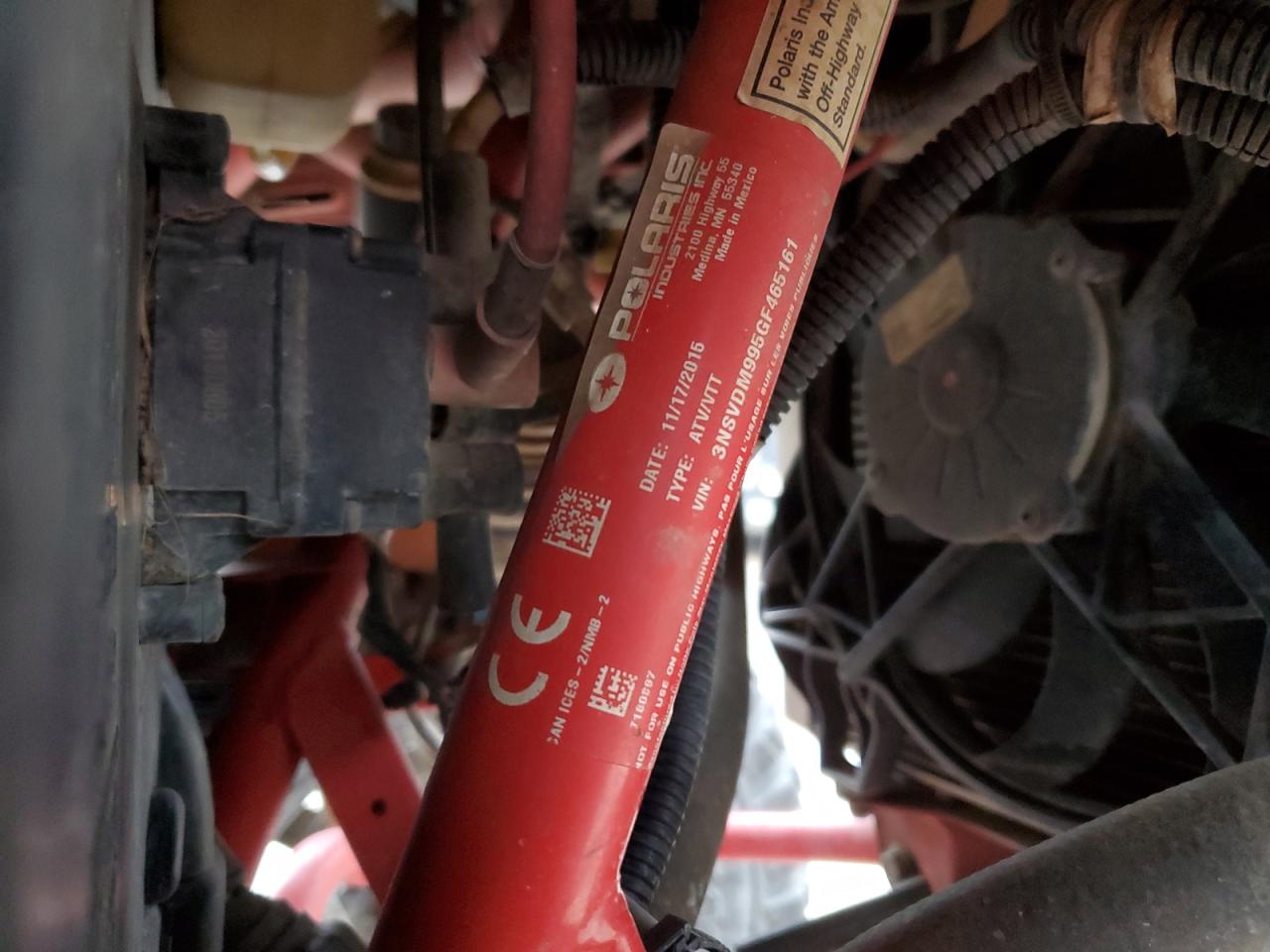 Lot #3293314424 2016 POLARIS RZR XP 100