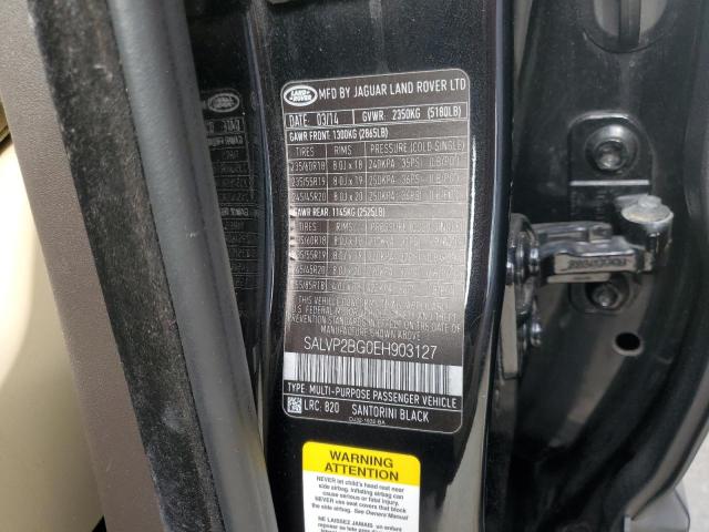 2014 LAND ROVER RANGE ROVE #3280283034