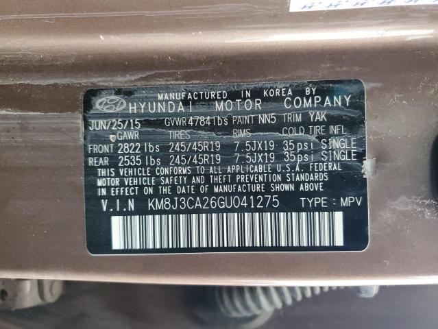 2016 HYUNDAI TUCSON LIM #3294260882