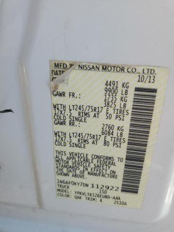 2013 NISSAN NV 2500 #3284616338