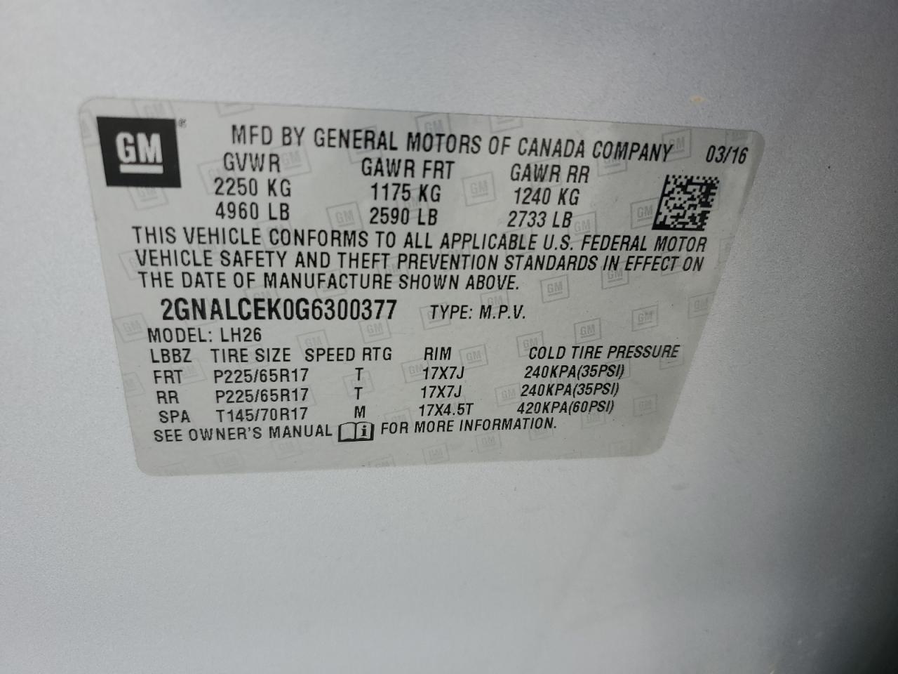 CHEVROLET EQUINOX LT