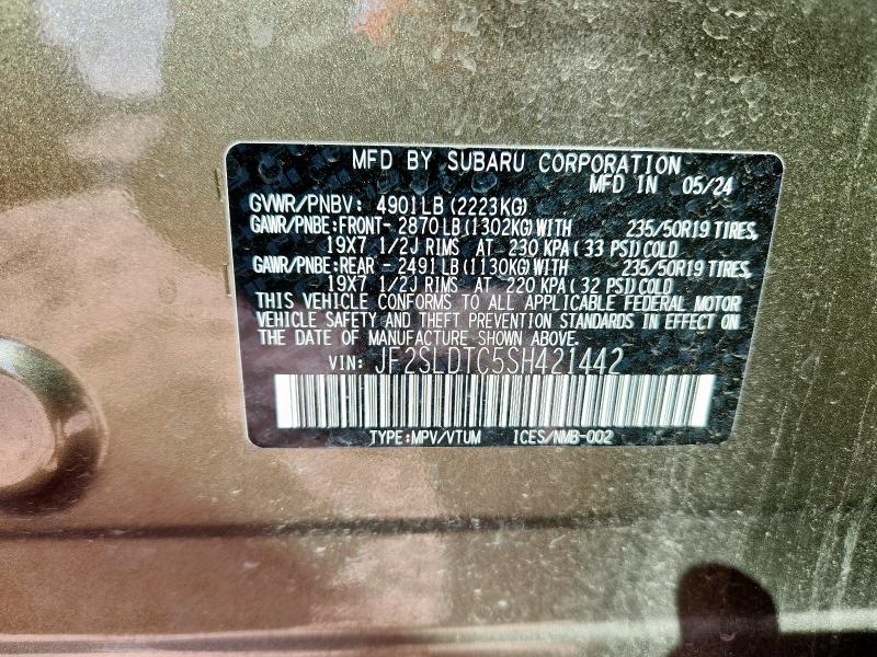 2025 SUBARU FORESTER T - JF2SLDTC5SH421442