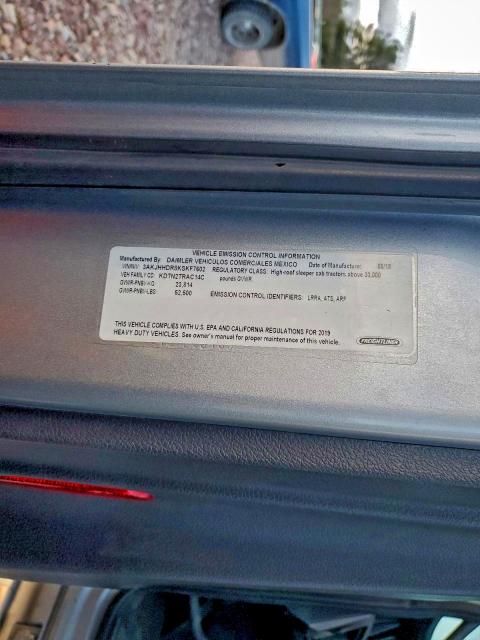 2019 FREIGHTLINER CASCADIA 1 #3296890877