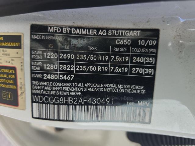 2010 MERCEDES-BENZ GLK 350 4M #3285525291