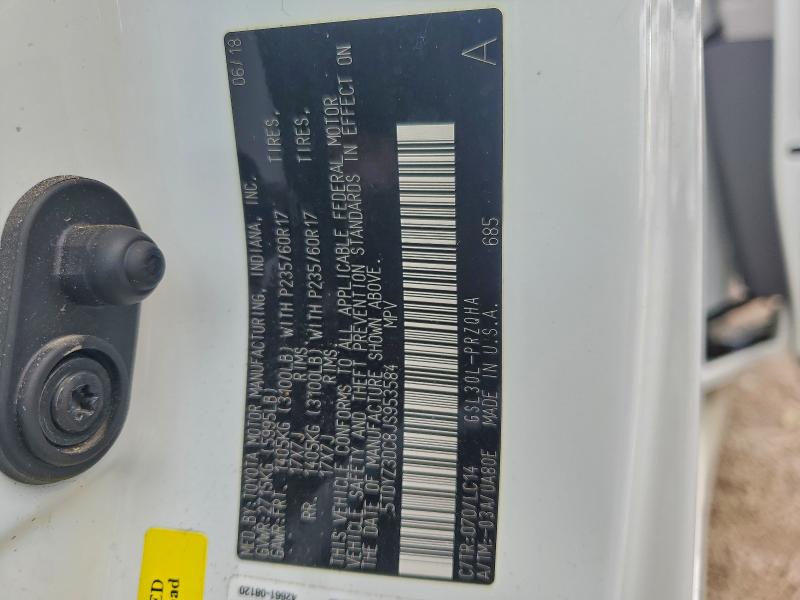 2018 TOYOTA SIENNA XLE #3304635947