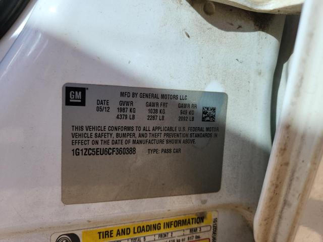 2012 CHEVROLET MALIBU 1LT #3292296293