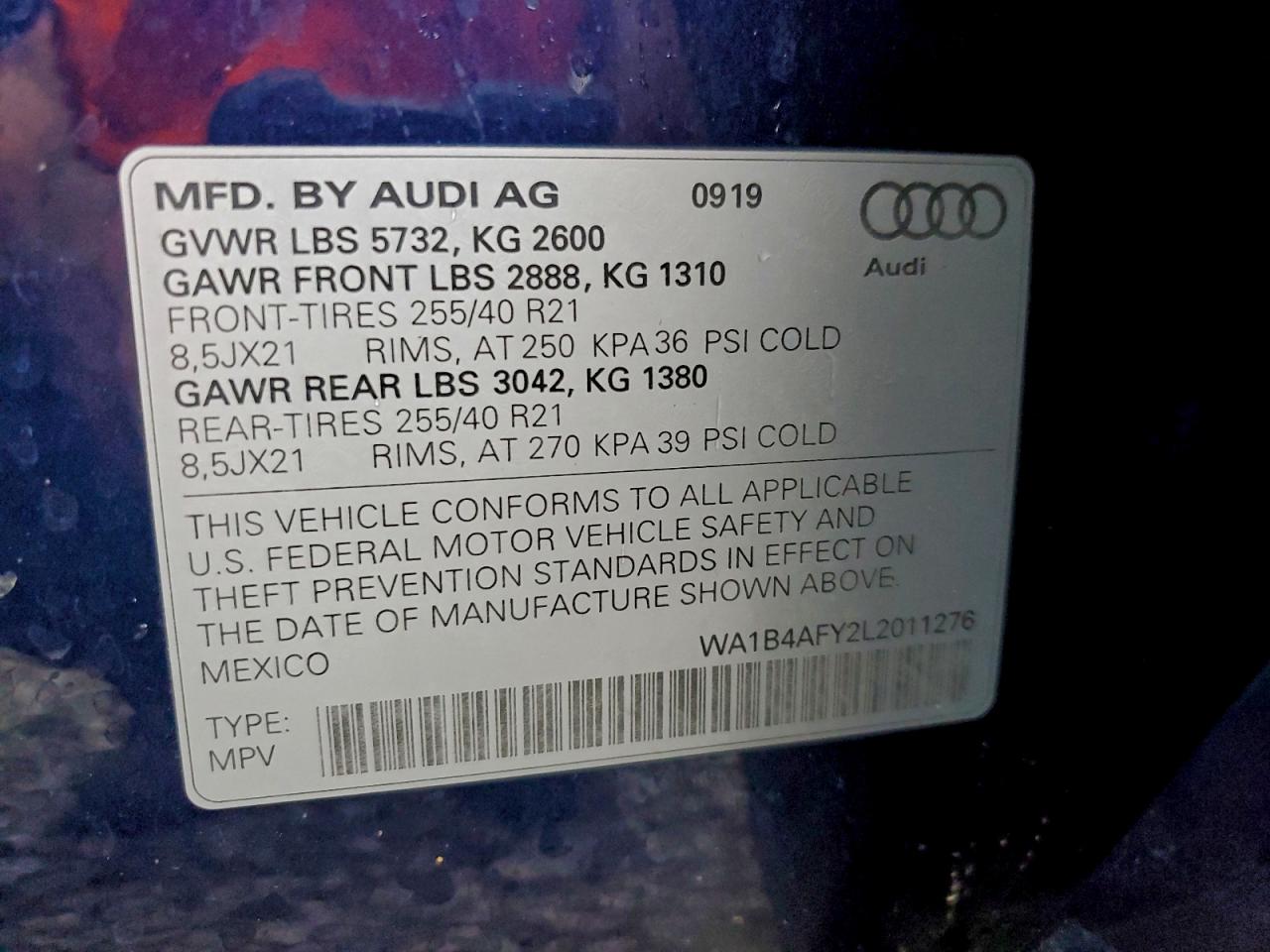 AUDI SQ5 PREMIUM PLUS