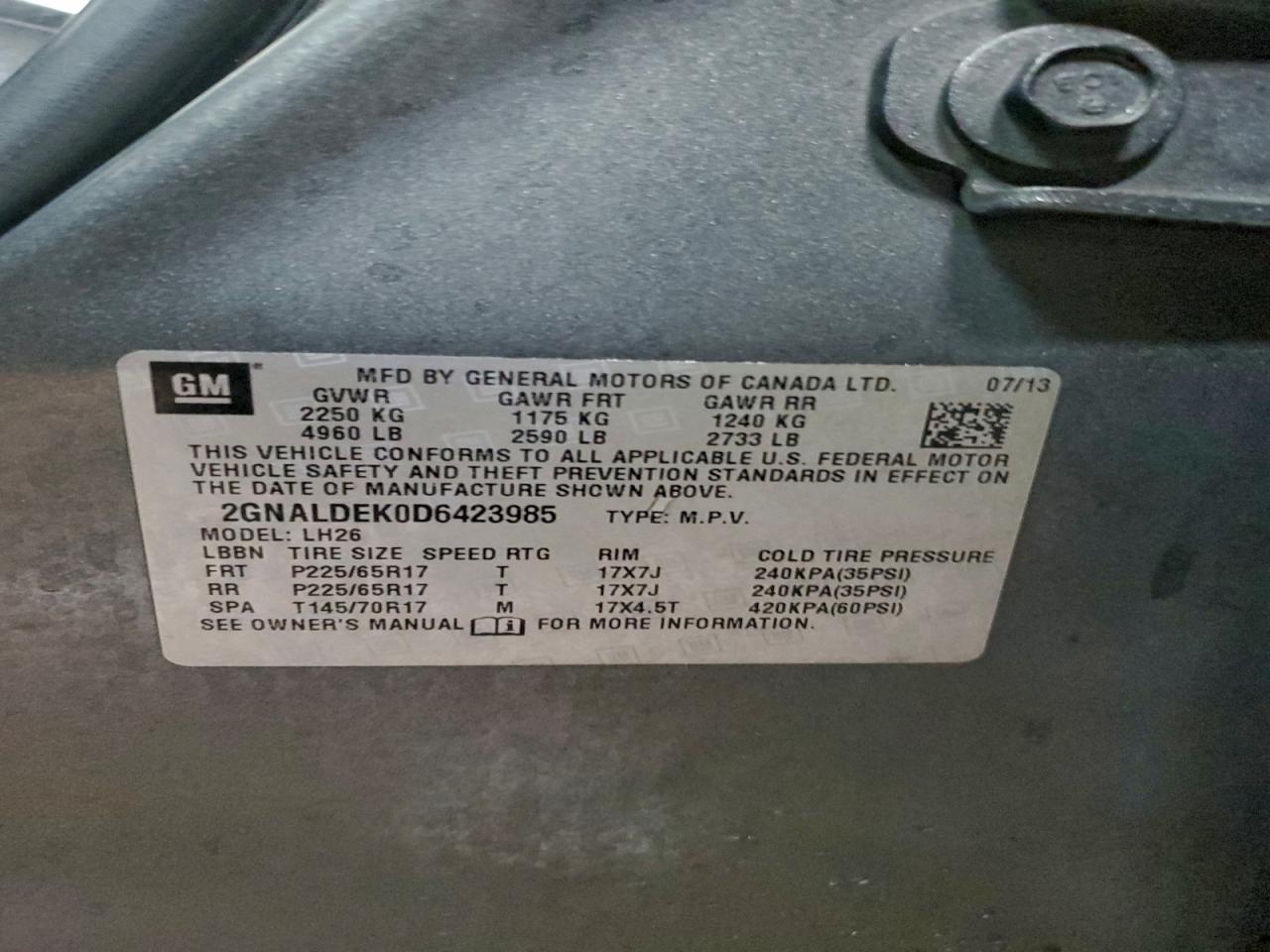 CHEVROLET EQUINOX LT