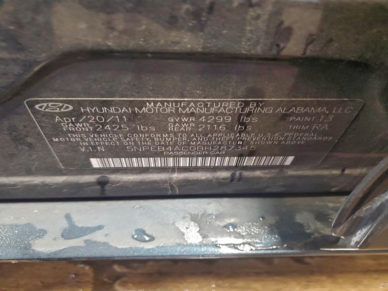 2011 HYUNDAI SONATA GLS #3302794906