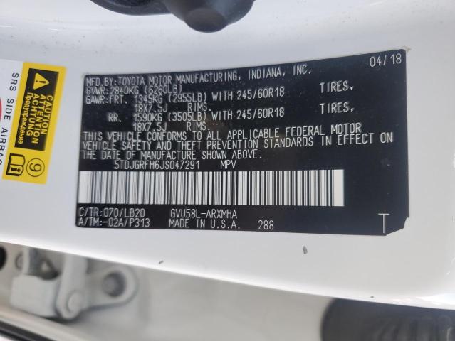 2018 TOYOTA HIGHLANDER #3292566693