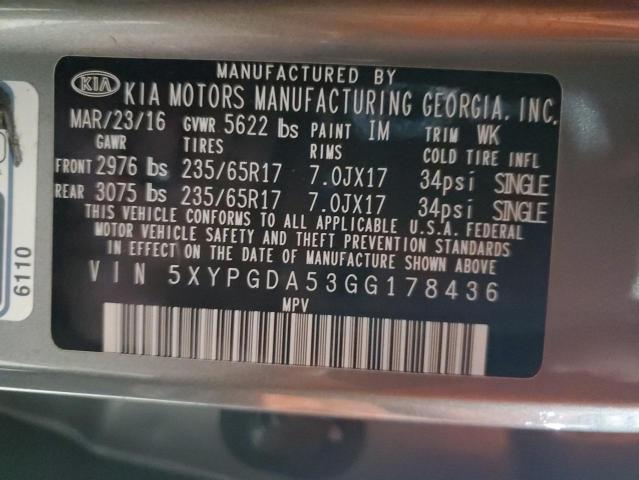 2016 KIA SORENTO LX #3293569958