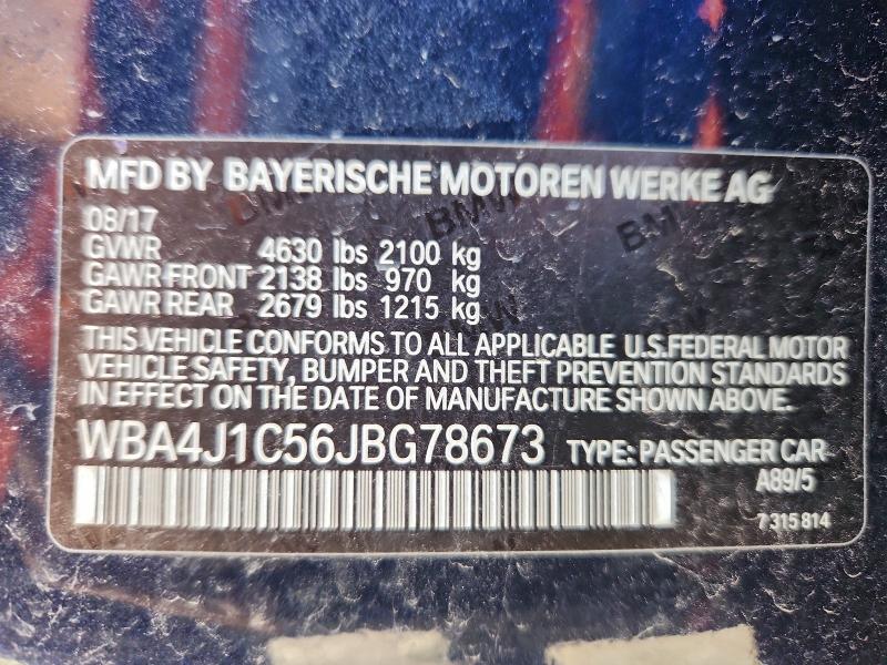 2018 BMW 430I GRAN #3304030485