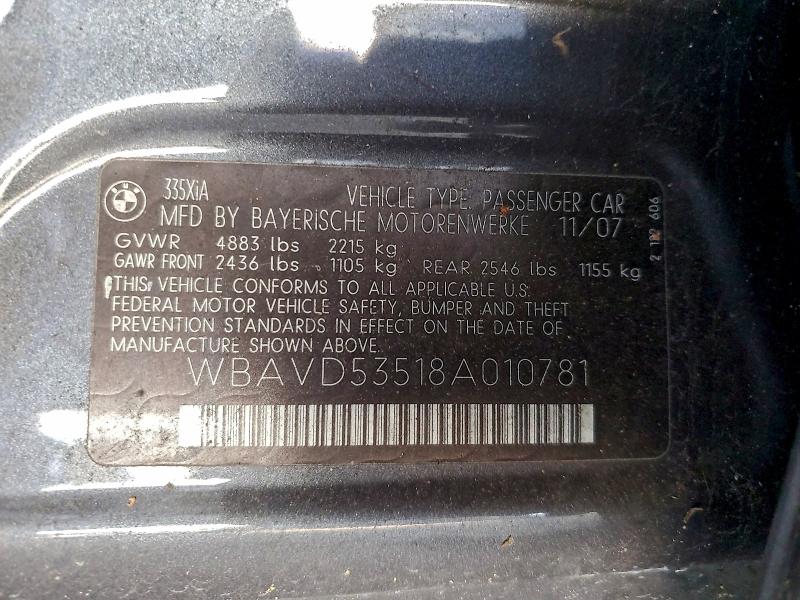 2008 BMW 335 XI #3301874455