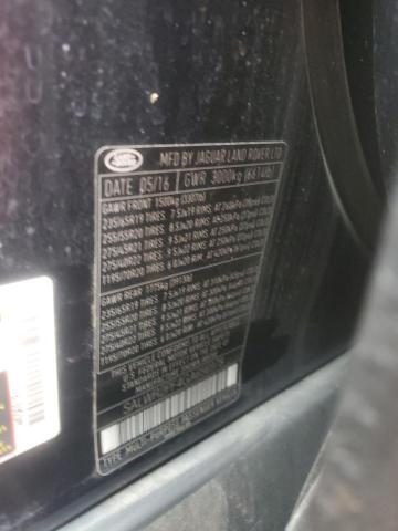 2016 LAND ROVER RANGE ROVE #3286751281