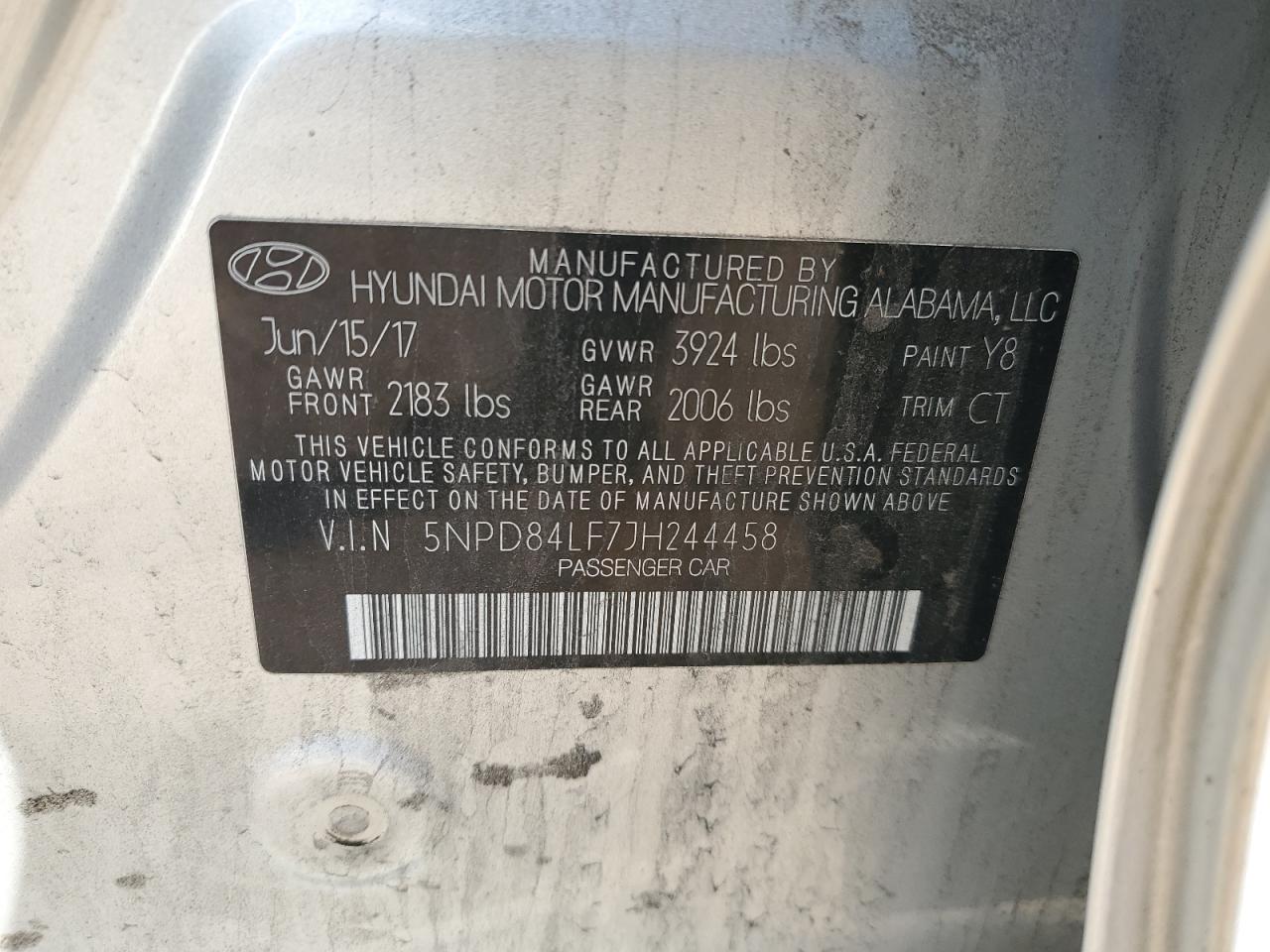 Lot #3305302367 2018 HYUNDAI ELANTRA SE