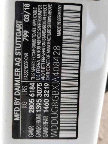 2018 MERCEDES-BENZ S 560 4MAT WDDUG8GBXJA408428