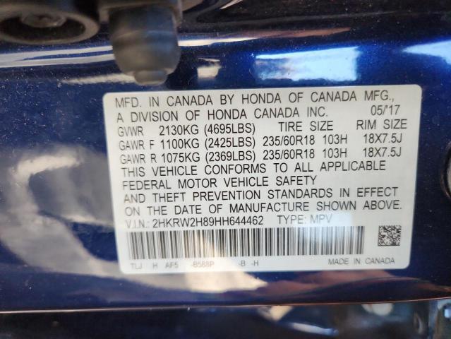 2017 HONDA CR-V EXL #3298254039