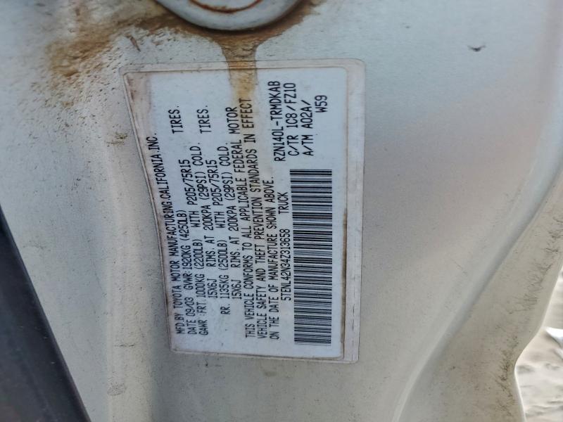 2004 TOYOTA TACOMA #3301810345