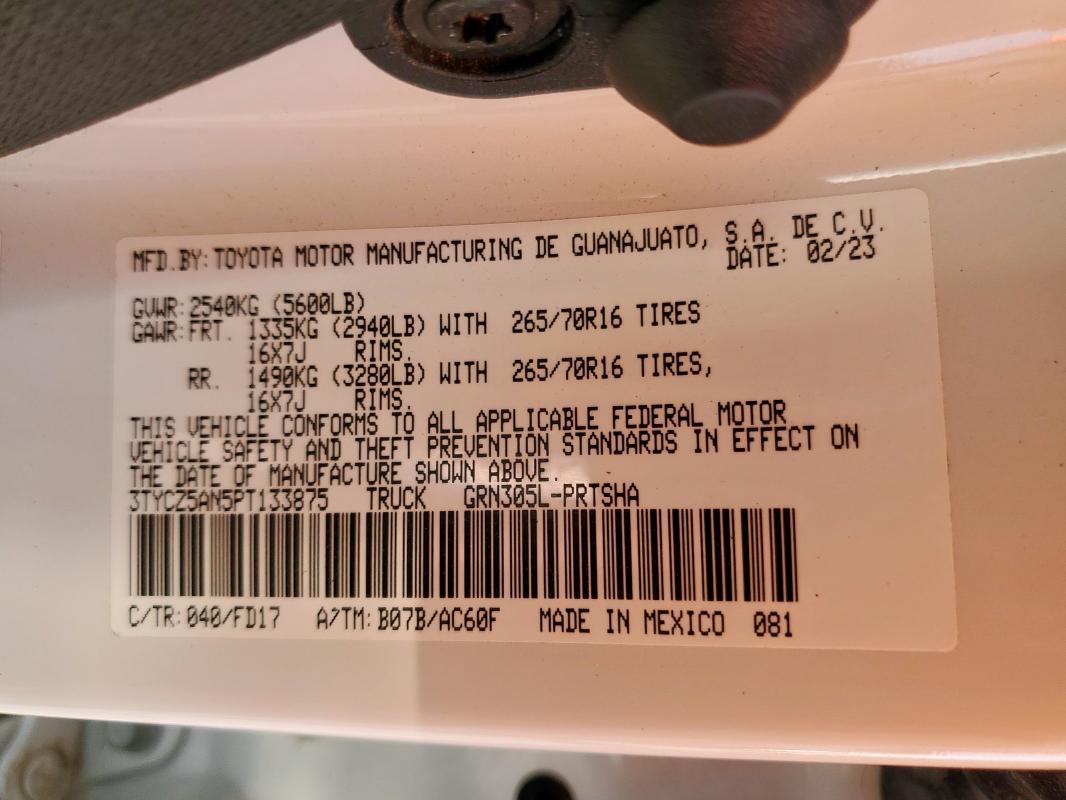 2023 TOYOTA TACOMA DOU #3305608759