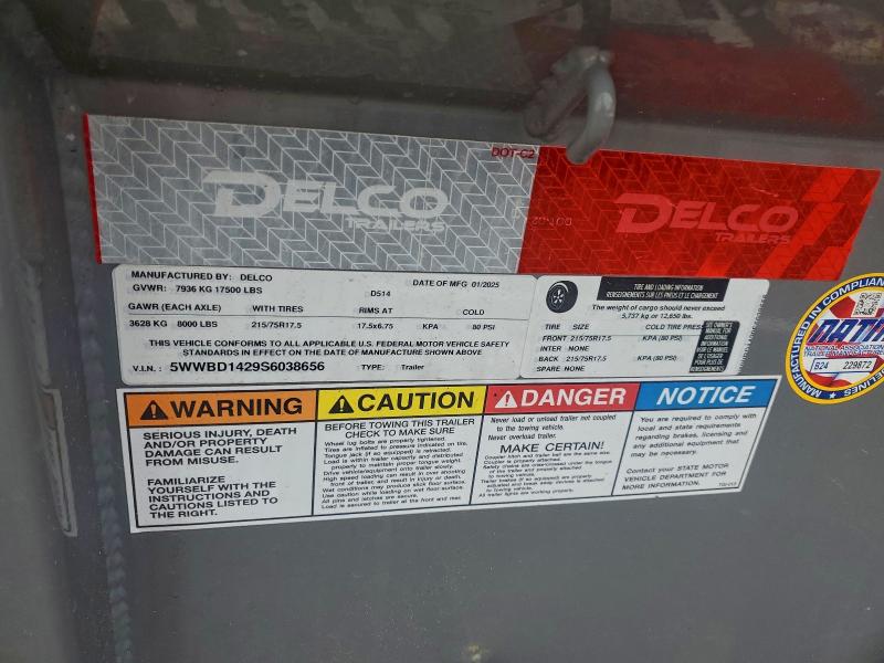 2025 DELCO UNKNOWN #3305331336