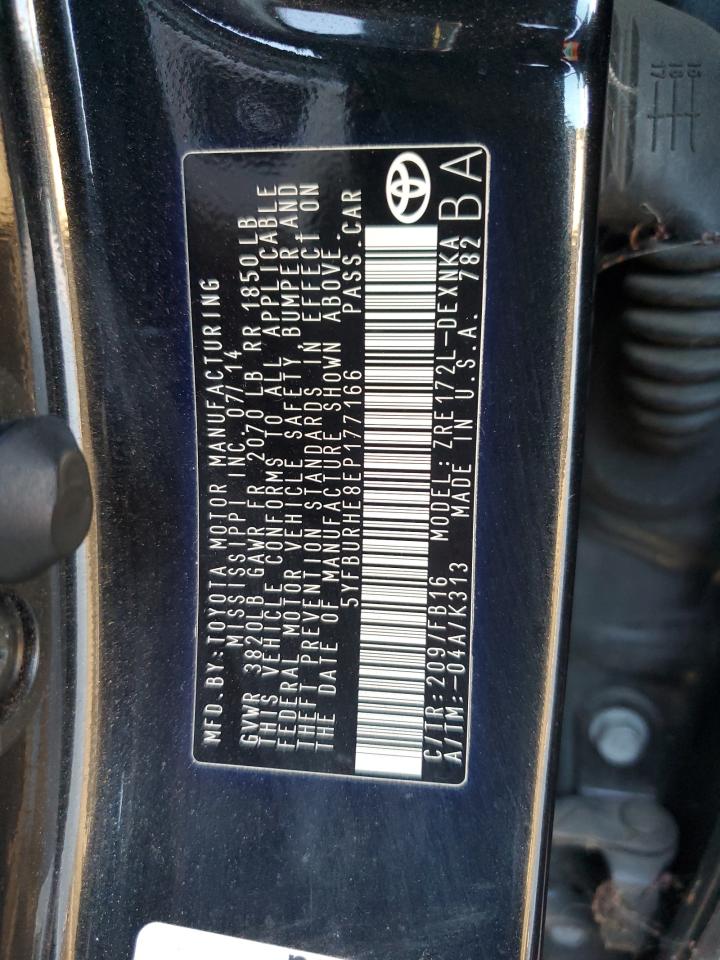 Lot #3304023586 2014 TOYOTA COROLLA L