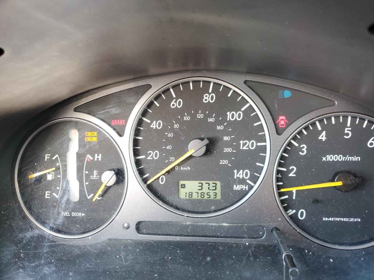 Lot #3308443306 2002 SUBARU IMPREZA WR