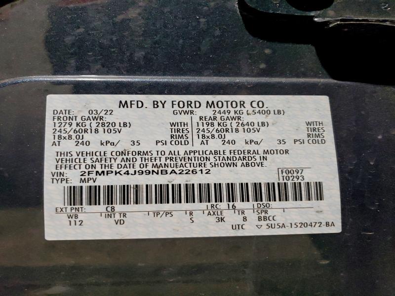 2022 FORD EDGE SEL #3305374363
