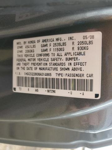 2008 HONDA ACCORD EXL #3302699005