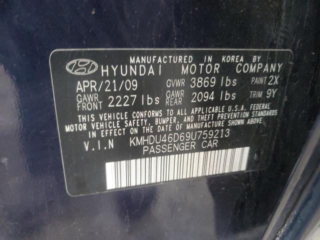 2009 HYUNDAI ELANTRA GL #3304603439