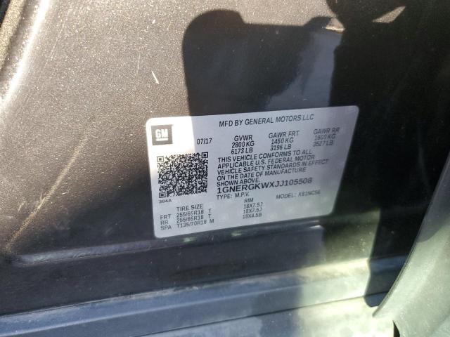 2018 CHEVROLET TRAVERSE L #3286666285