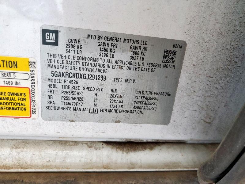 2016 BUICK ENCLAVE #3305663722