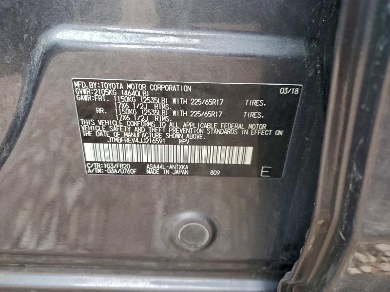 2018 TOYOTA RAV4 4D 2W #3305302373