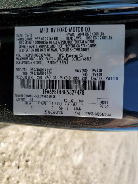 2016 FORD MUSTANG #3305726770