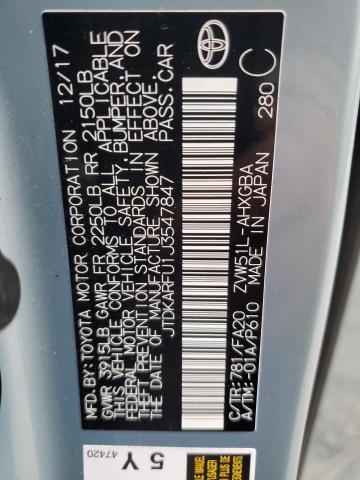 2018 TOYOTA PRIUS #3296282439