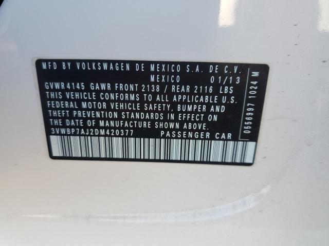 2013 VOLKSWAGEN JETTA SE #3291340157