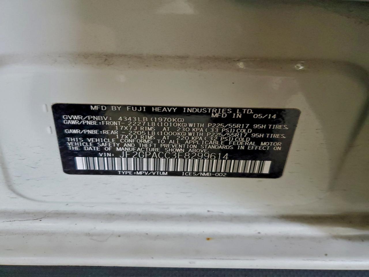 SUBARU XV 2.0 PREMIUM