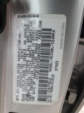 2004 TOYOTA CAMRY LE #3297036488