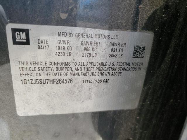 2017 CHEVROLET MALIBU HYB #3302860894