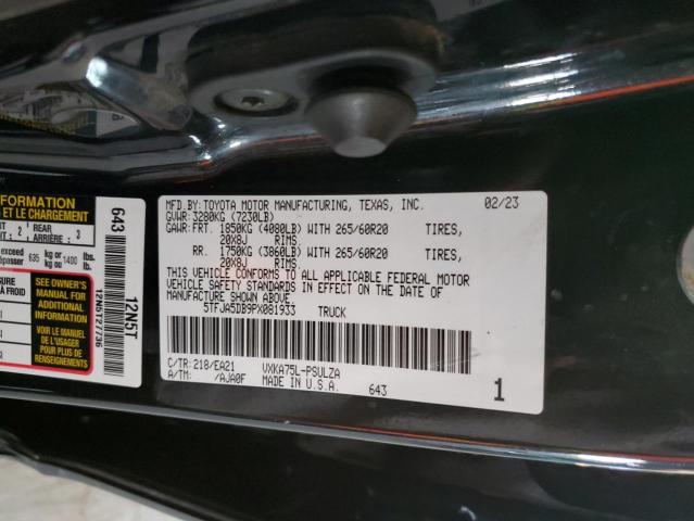 2023 TOYOTA TUNDRA CRE #3290381779